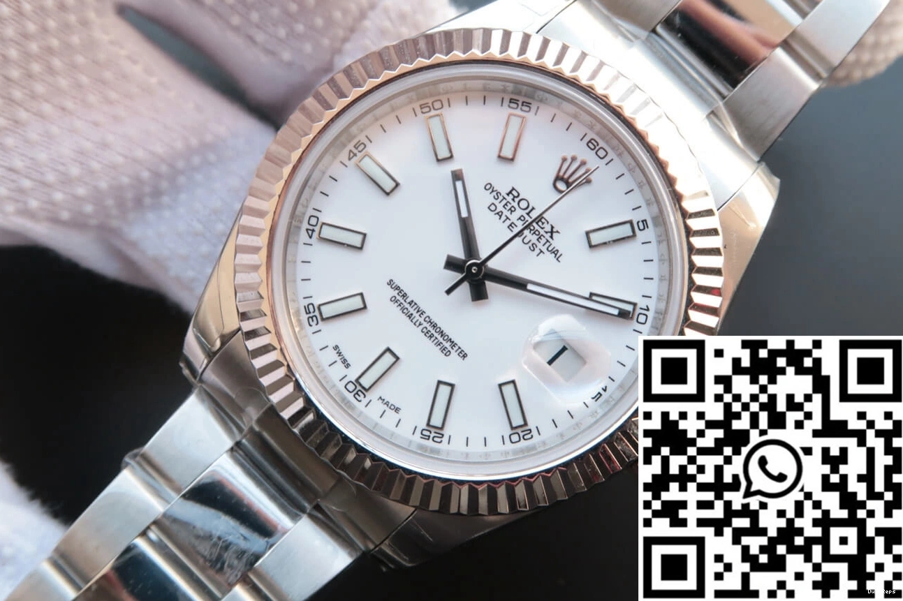 White Rolex M126334-0009 EW Datejust Dial Factory 0108